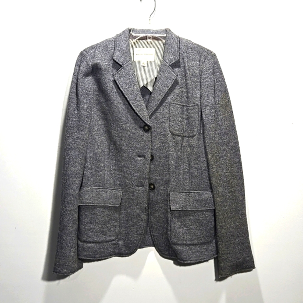 Banana Republic Blazer Viscose Wool Stretch Size 14